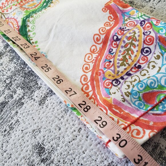 Bright + Lovely Desigual Spain Psychadelic Floral Pants Trousers Jeans! - Picture 12 of 16